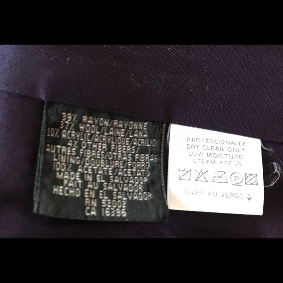 Wool Blend Liza Claiborne Blazer - Picture 6 of 6